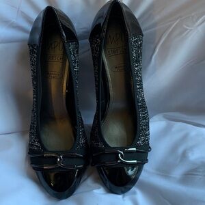 Impo Women's Black Tweed Wedges